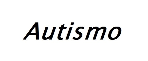 scitta nera su sfondo bianco: autismo 