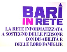 Logo iniziativa con scritto Bari in rete