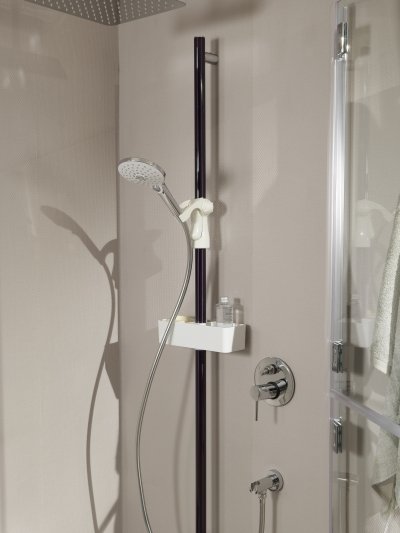 Maniglione doccia disabili verticale con funzione di sostegno e