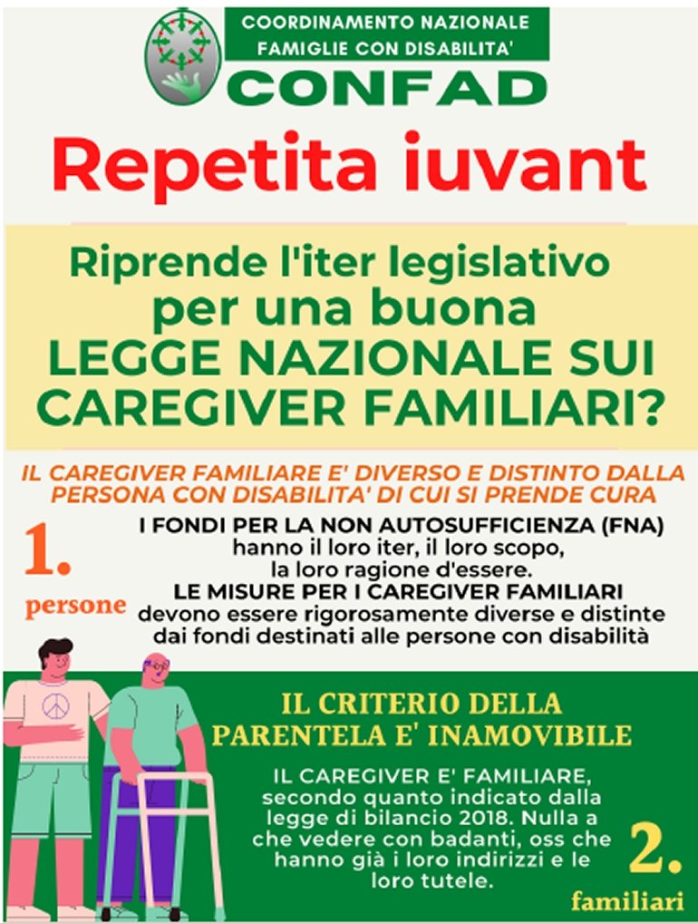 infografica legge caregiver manifesto 